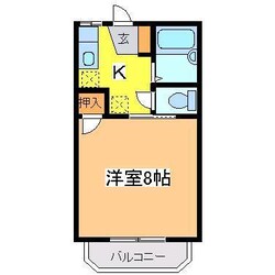 ヤングユーカリAの物件間取画像